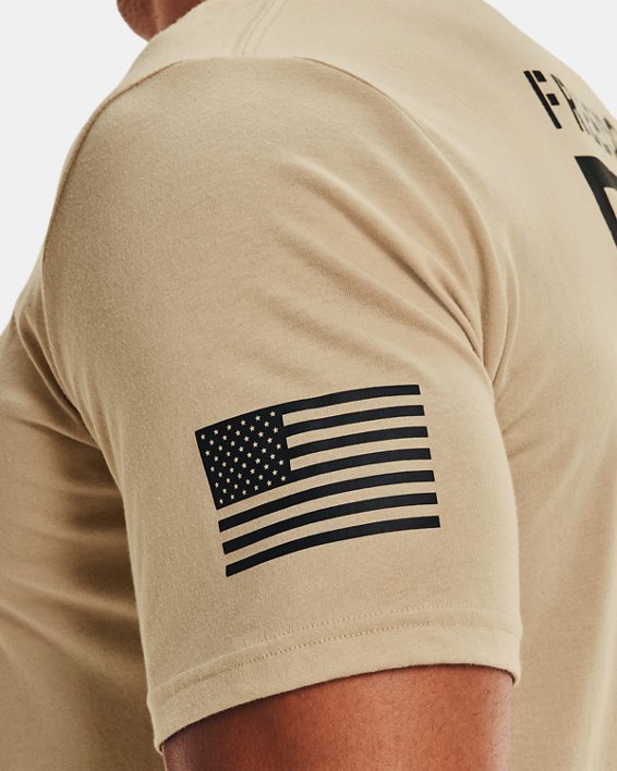 Men's UA Freedom Flag T-Shirt, Brown, pdpMainDesktop image number 3